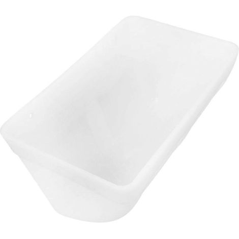 Mangeoire en plastique blanc pour volailles (lot de 2) - Pratique et résistante à l'usure (1/5)