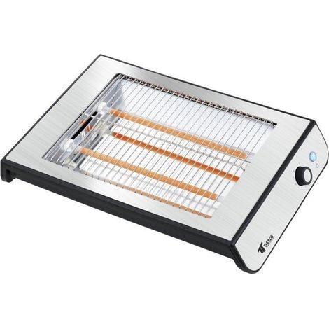 Grille-pain plat en acier inoxydable de 600 W pour des petits-déjeuners rapides et homogènes  Offre exclusive