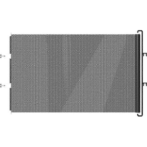 Barrière de sécurité rétractable pour animaux de compagnie, barrière pour bébé, clôture intérieure en filet, barrière d'escalier pour chiens et chatons avec bande de renfort pour empêcher les intrusio (1/5)