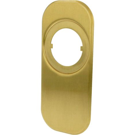 Garniture de bouclier en laiton mat 165x74mm mod.10 6356 amig (1/5)