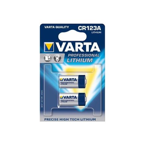 Varta – Pile lithium CR123A 1430 mAh – 3 V – Pour appareils photo numériques et dispositifs électroniques – Lot de 2
