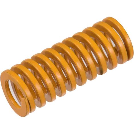Jeffergarden Ressorts de moule jaunes, ressort de compression à lit chauffant, 10 mm de diamètre extérieur, 25 mm de longueur, compatible avec l'imprimante 3D Creality CR-7 CR-8 CR-10 S4 S5, 10 pièces