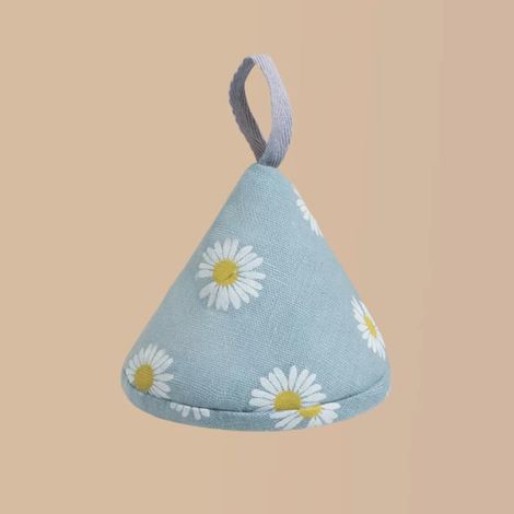 Ensemble de 4 pièces - Marguerites bleu clair + Marguerites roses - Couvercle résistant à la chaleur pour poêle/grill - Ustensiles de cuisine (1/5)