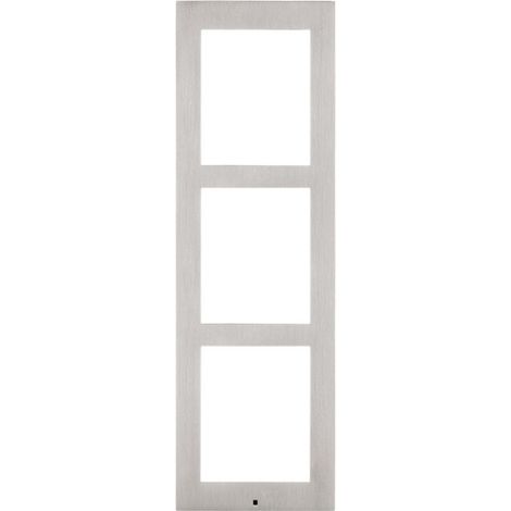 Kit di Supporto 2N Telecommunications 9155023 con Cornice di Montaggio a Sospensione per 3 Moduli, Colore Nickel Grigio