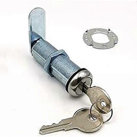 Lot de 2 verrous à came extra-longs pour camping-car avec code de clé 8025, verrou à came résistant aux intempéries de 5 cm (2 pouces) pour tiroirs épais et portes de compartiments de camping-car, rem (1/5)