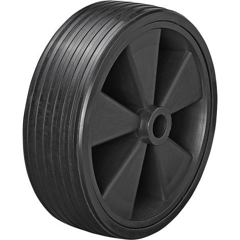 Cerchio in plastica per ruota di scorta con pneumatico in gomma piena 220x70mm (1/5)