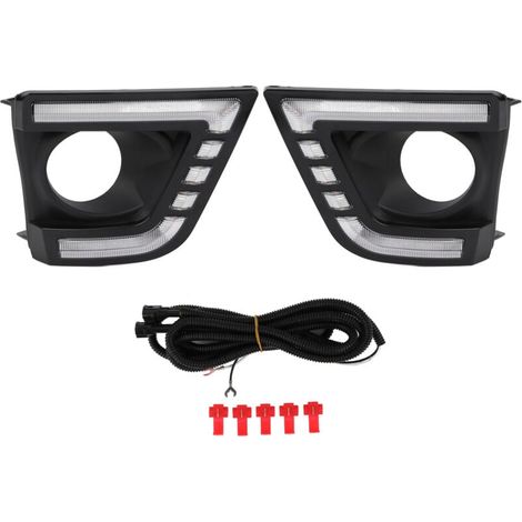Pare Chocs Avant Avec Feux Led Diurnes 12V Compatible Toyota Corolla 2014 2015 2016 (1/4)