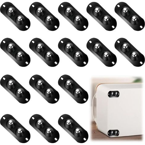 16 pcs Roulettes à Billes,Roulettes à Billes Pour Meubles,Roulette Auto-AdhéSive,Roulettes De Meuble Petites,Petite Roulette Universelle,AdaptéEs à Diverses BoîTes De Rangement,Petits Meubles (1/5)
