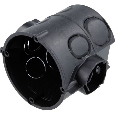 Scatola derivazione kaiser 60 mm nera lotto 25