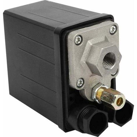 220V 0.4 0.7Mpa Compresseur d'air Pressostat Vanne de contrôle commutateur automatique pièces de rechange de valve de contrôle de commutateur de pression pour le compresseur d'air de trou simple (1/5)