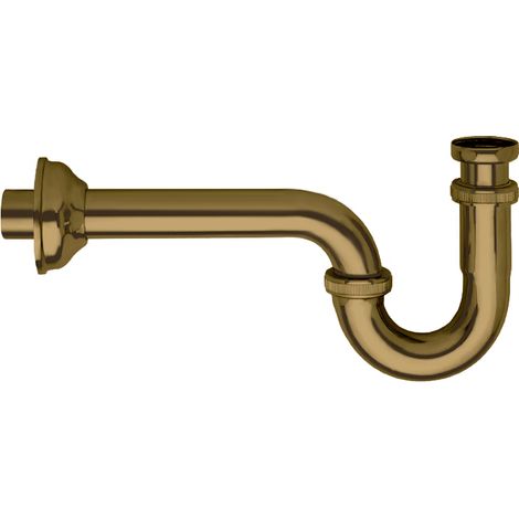 SIPHON DE LAVABO FORME S 1"1/4 VIEUX BRONZE - CRISTINA ONDYNA AC20192 (1/2)