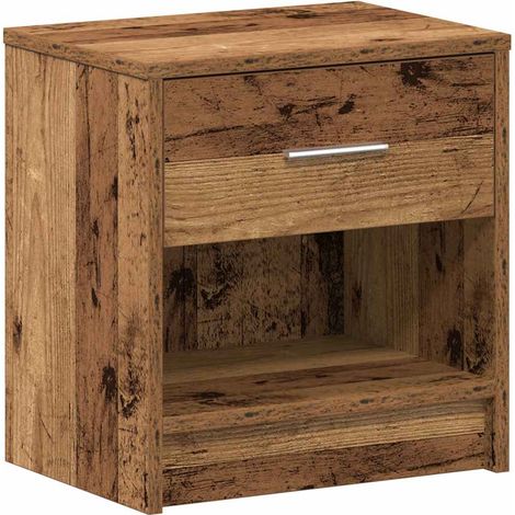 Maison Exclusive - Table de chevet avec tiroir en bois ancien 39x28x41 cm