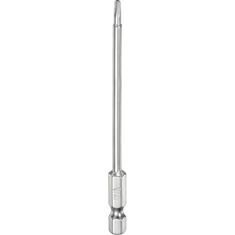 T10 Embout de Sécurité Torx 1/4" Hexagonal 4" Long en Acier S2 (1/5)