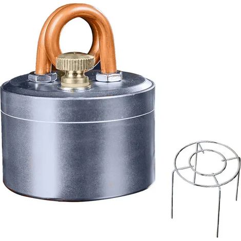 Réchaud à alcool portable mini camping - Coque solide, brûleur à alcool puissant et sûr, combustion intense, idéal pour le camping et la cuisine en extérieur. Réchauds de cuisine portables (1/3)