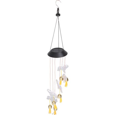 Lanterne solaire mobile vent éléphant coloré jardin décoration intérieur extérieur économie énergie lampe suspendue (1/5)