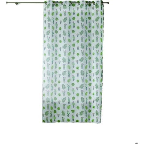 Voilage a oeillets 140 x 240 cm Cactus Party (1/2)