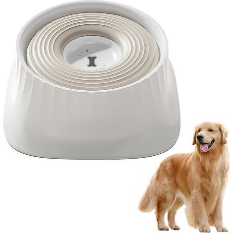 Gamelle flottante pour chiens et chats, avec protection du cou et design antidérapant, blanche.-AquaForge (1/5)
