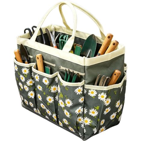 Sac de Jardinage Rangement Étanche à Poches Multiples Tote à Outils Robustes Pour Gants Pelle Sarcloir Pelouse Extérieur Terrasse Jardin Verger Garage (1/5)