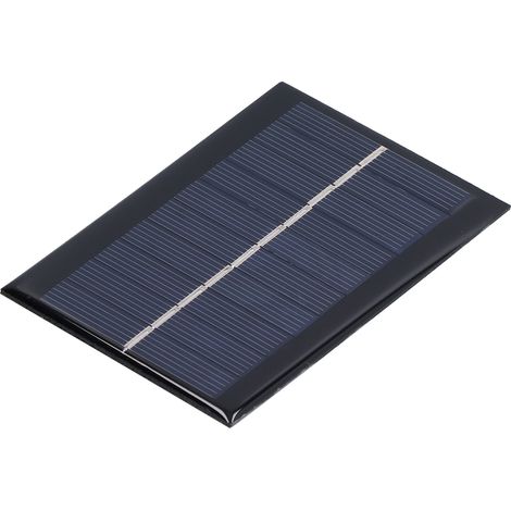 Lot de 2 panneaux solaires photovoltaïques polysilicium 1W 5V 100x70mm avec adhésif pour chargeur de batterie (1/5)