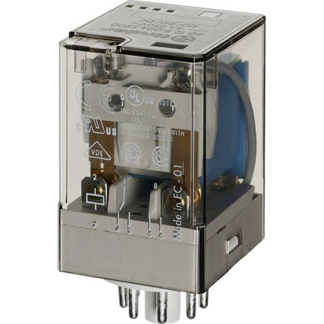 Finder 60.12.9.012.0040 Relais enfichable 12 V/DC 10 A 2 inverseurs (RT) 1 pc(s) (1/2)
