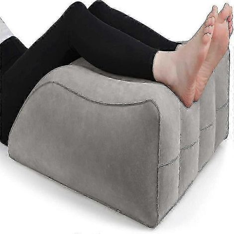 Oreiller surélevant les jambes, oreiller gonflable en forme de coin, oreiller de sommeil pour les jambes, améliore la circulation sanguine, réduit les gonflements, convient pour améliorer la qualité d (1/5)