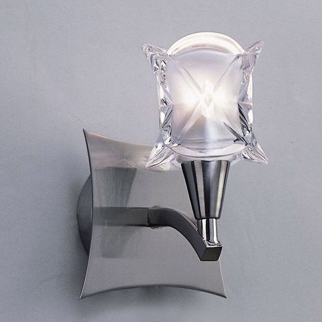 Applique Murale Jaspe 1 Lampe en nickel satiné (1/2)