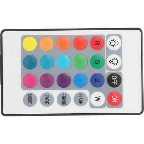 Contrôleur infrarouge 5V 24 touches pour ruban LED RGB télécommande sans fil USB 6A effet d'éclairage (0,5m) (1/5)