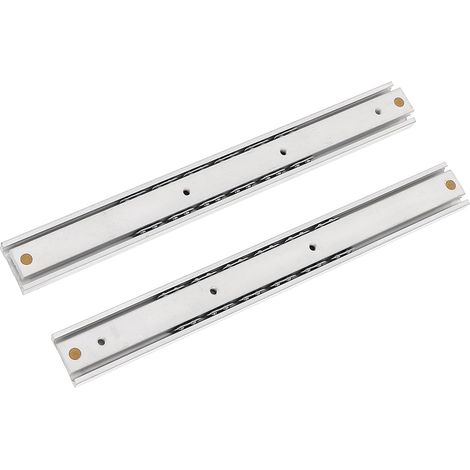 Glissières pour tiroirs de meubles, rails en acier inoxydable, 2 16 mm (1/5)