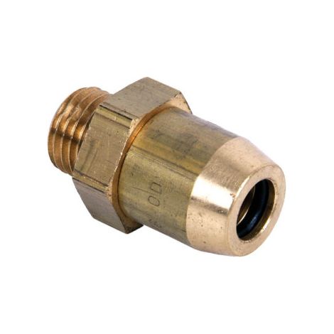 Conector Macho Pulgadas raufoos en varias medidas Tubo 1/4" - Rosca 12 x 1.5