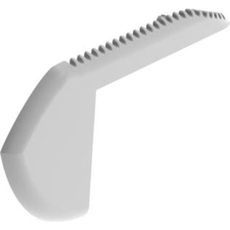 LEDsON ABS-ENDKAPPE FÜR 'ALU-STAIR' - RECHTS - GRAU (1/4)