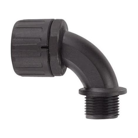 HellermannTyton HG34-90-M32 conector de manguito curvado negro IP66