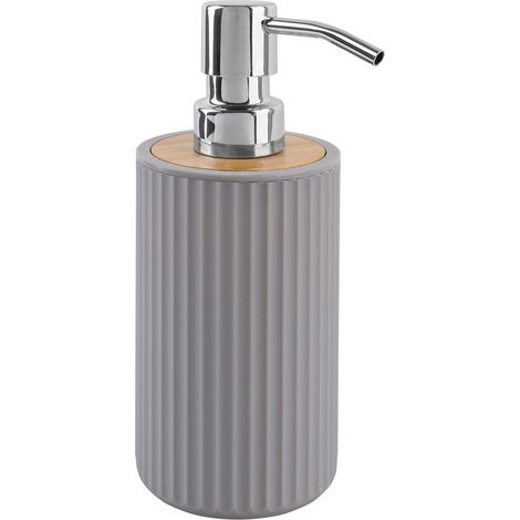 Distributeur de savon 300 ml AWD INTÉRIEUR Rayon 1634 gris cendré avec bambou (1/4)