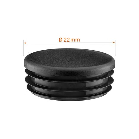 100 PZ Pezzi Gommino Interno Tondo 22 Mm Puntale Copritesta Infilare Tappo Rotondo (1/3)