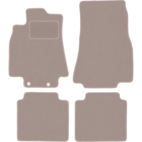 Alfombrillas de terciopelo para Mercedes Clase B W245 hatchback (2005-2011) beige (1/5)