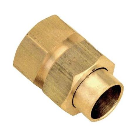 raccord union 3 pièces droit - femelle 20 x 27 - 22 à souder - sachet de 2 (1/2)