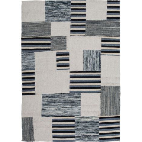 Tappeto di lusso Omnia in seta e lana color naturale (1/4)