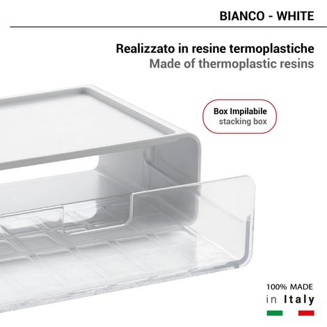 GEDY 63022200300 SEVENTY Caja Apilable Blanco - ref: 63022200300
