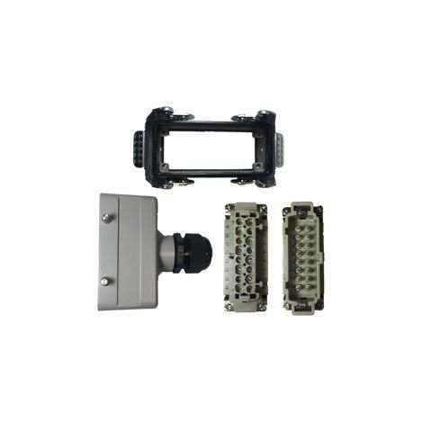 Connecteur multi broche complet prise droite 16 connectiques ref: CMB16TTD01