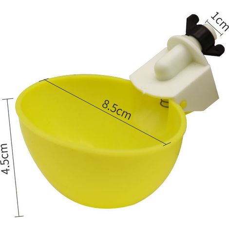 LYERCW - Breuvoir de Poulet, 12 PCS Automatique pour poulailler Distributeurs d'eau Automatique pour Poulet Canard Volaille Eau Potable Tasses Abreuvoir Mangeoire pour Bétail Poule (1/5)