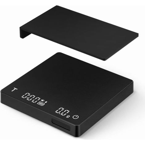 Balance Numérique Pour Café - Précision 0 1 G - Plage De Pesée 0 3 G À 2 Kg - Minuterie Manuelle Et Automatique - Détection De Liquide - Fonction De Démarrage Par Pression - Alimentation Rechargeable (1/5)