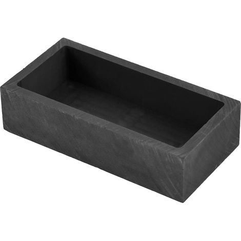 Moules à Lingots en Graphite, 1kg Résistants à la Chaleur Jusqu'à 2000 Degrés Moule Fonderie Metaux de Haute Pureté pour Or Argent Cuivre Aluminium et Laiton (Noir) (1/5)