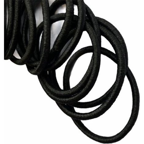 Mini élastiques à cheveux noirs - Bandeaux de cheveux - Accessoires coiffure (1/2)