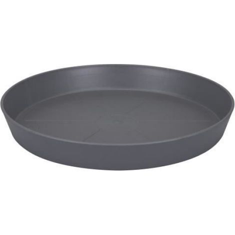 Soucoupe ronde Loft Urban - Ø 28 cm - Gris anthracite (1/2)