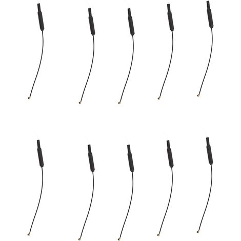 Lot 10 antennes NZ2.4GTG003 3dBi 2.4GHz omnidirectionnelles à ressort intégré en cuivre pour récepteur maison intelligente et drone