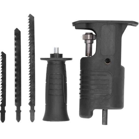 Kit de Fixation pour Scie Alternative pour Perceuse sans Fil avec Lames pour la Coupe du Métal et du Bois Scies Sauteuses pour Perceuse Kit de Fixation pour Scie Alternative Scie Perceuse Fixation (1/5)