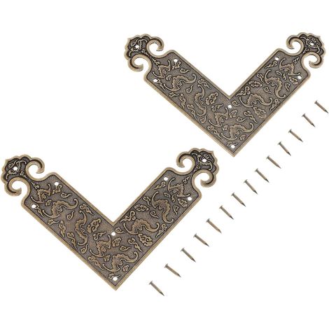 d angle en laiton style antique pour meubles lot de 2 en