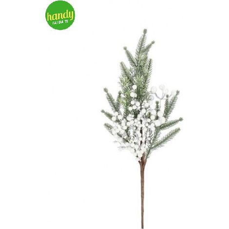 Ramo Trixy Bizzotto Bacche Bianco H 70cm