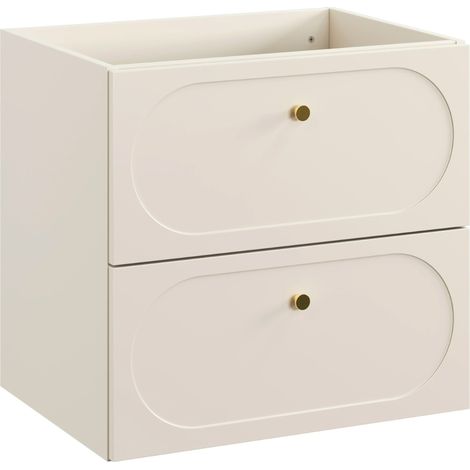 Meuble suspendu sous lavabo DONNA SAND beige 60 cm (1/5)