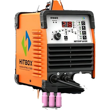 Saldatrice multiprocesso 6 in 1, ad accensione ad arco ad alta frequenza, modello HBT250P, 220V (1/5)