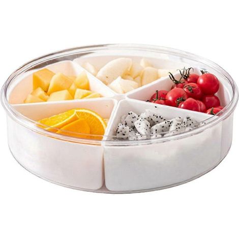 Boîte à snacks élégante avec couvercle protecteur, idéale pour ranger fruits et autres en-cas. (1/5)